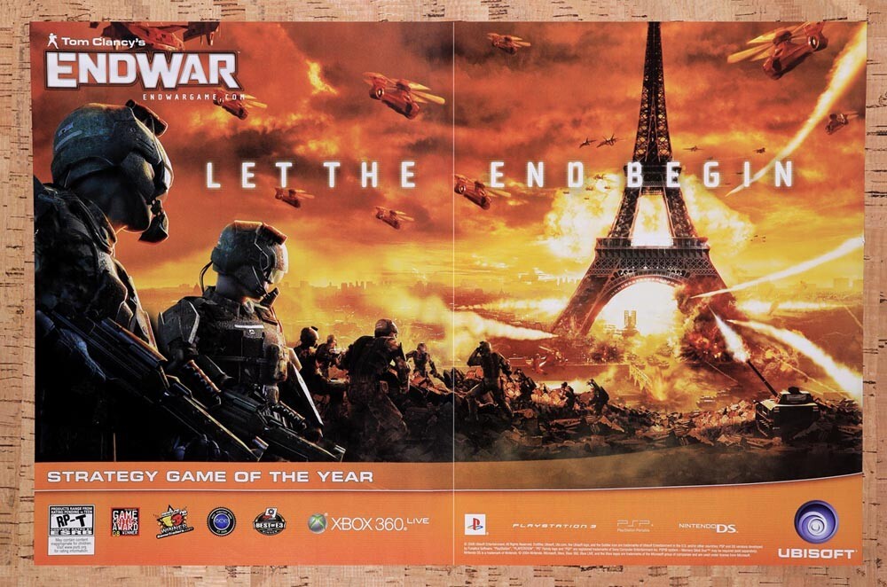 2008 Tom Clancy's EndWar Xbox 360 Original Ad v1