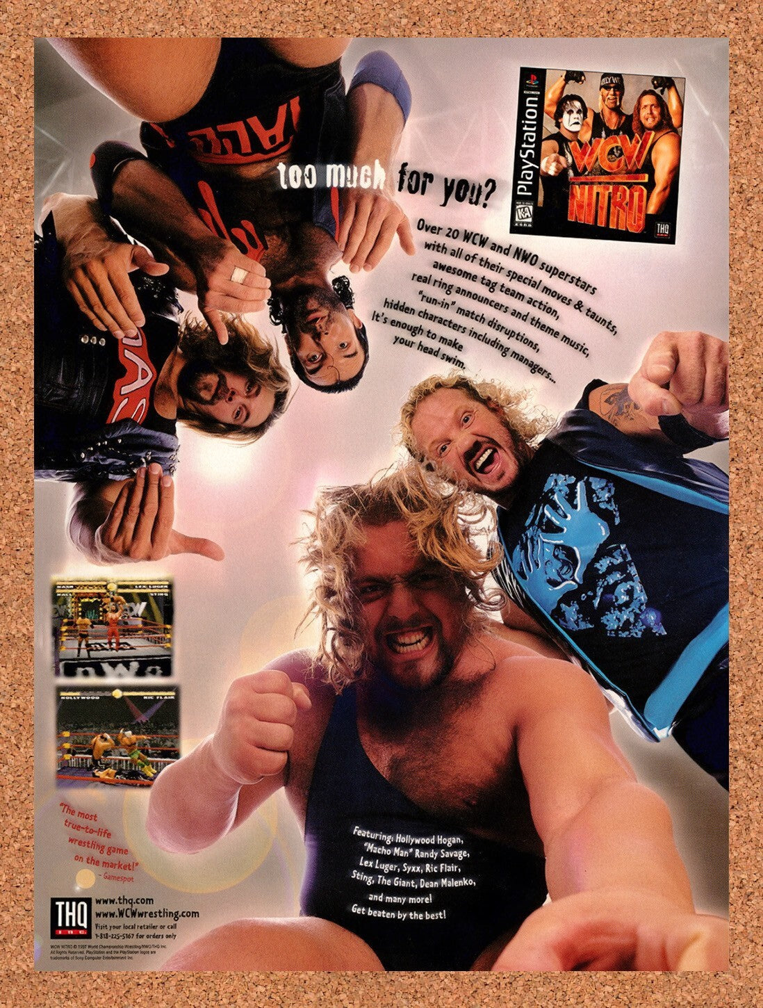 1998 WCW Nitro PS1 Original Ad v3
