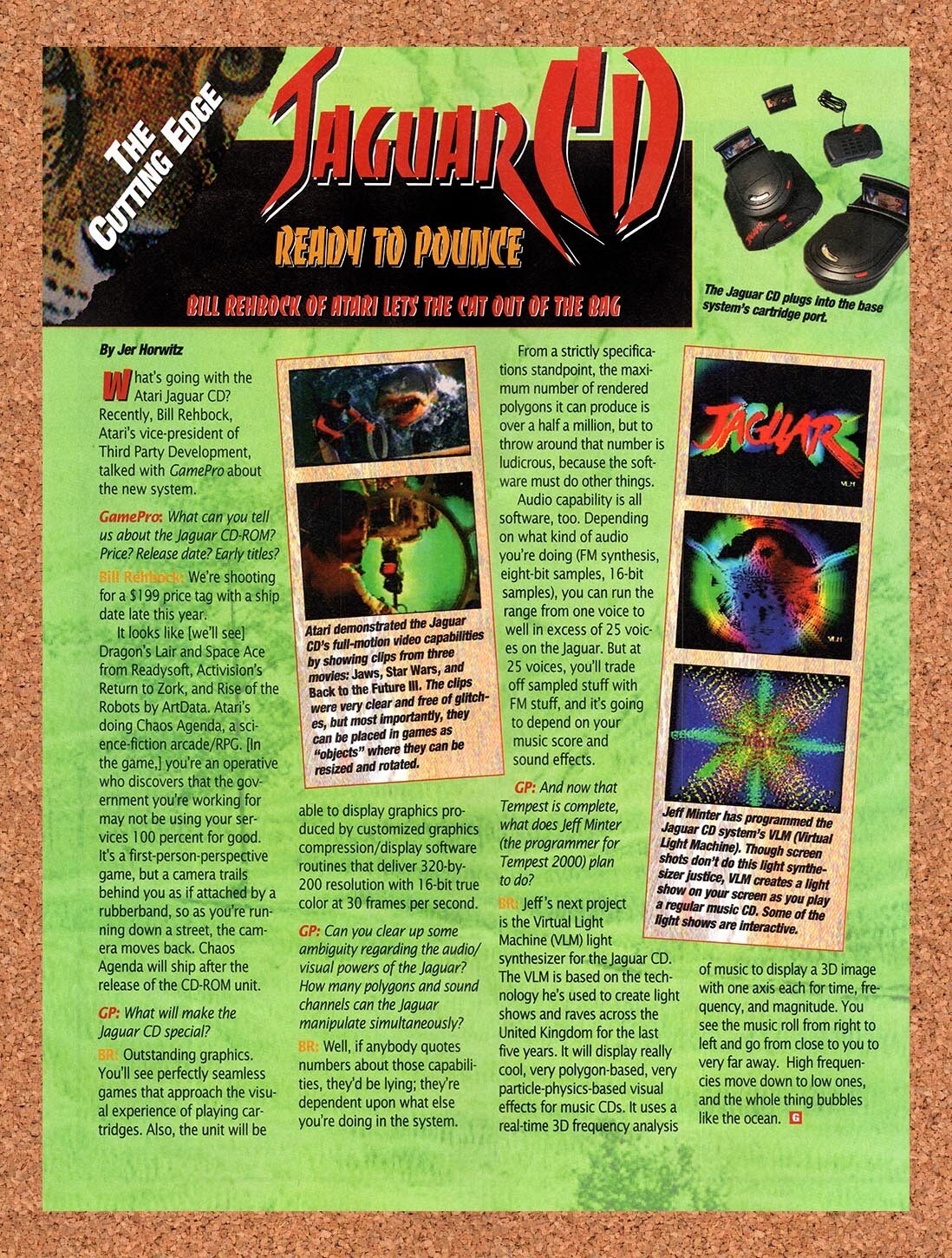 1994 Atari Jaguar CD Console Launch Preview Original Ad v4