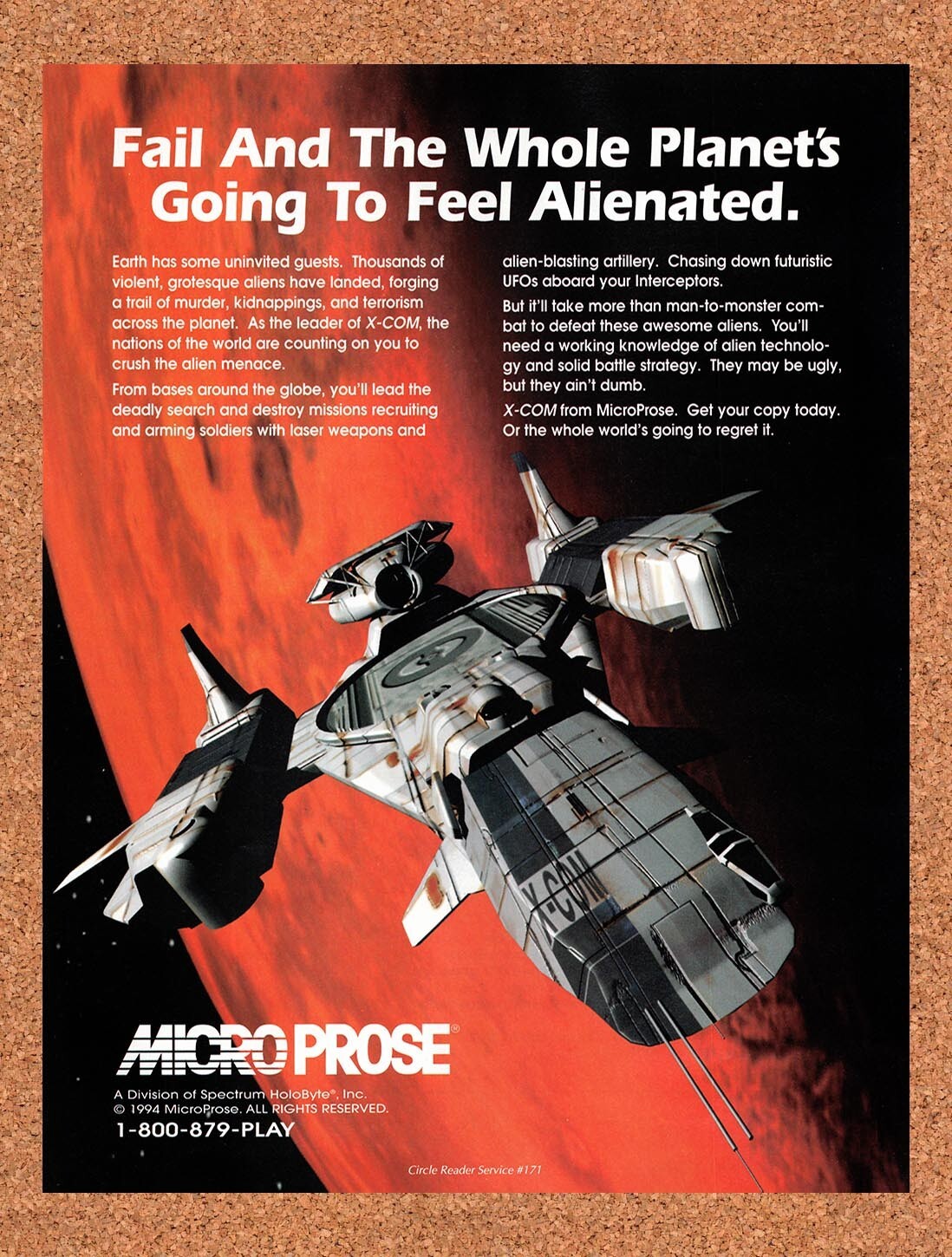 1994 X-Com PC Original Ad v3