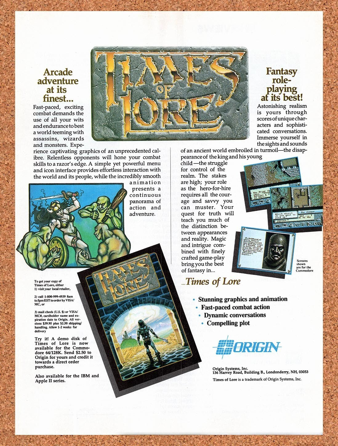 1989 Times Of Lore IBM Original Ad v1