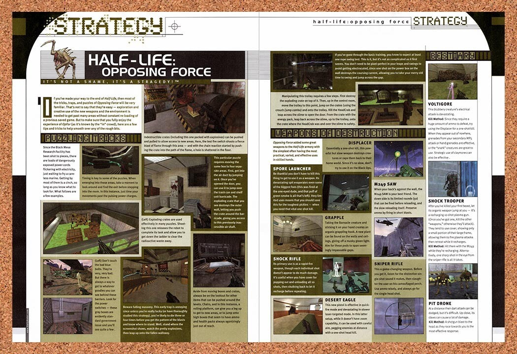 2000 Half-Life Opposing Force PC Original Ad v3