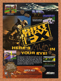 1995 Dirt Trax FX SNES Original Ad v1