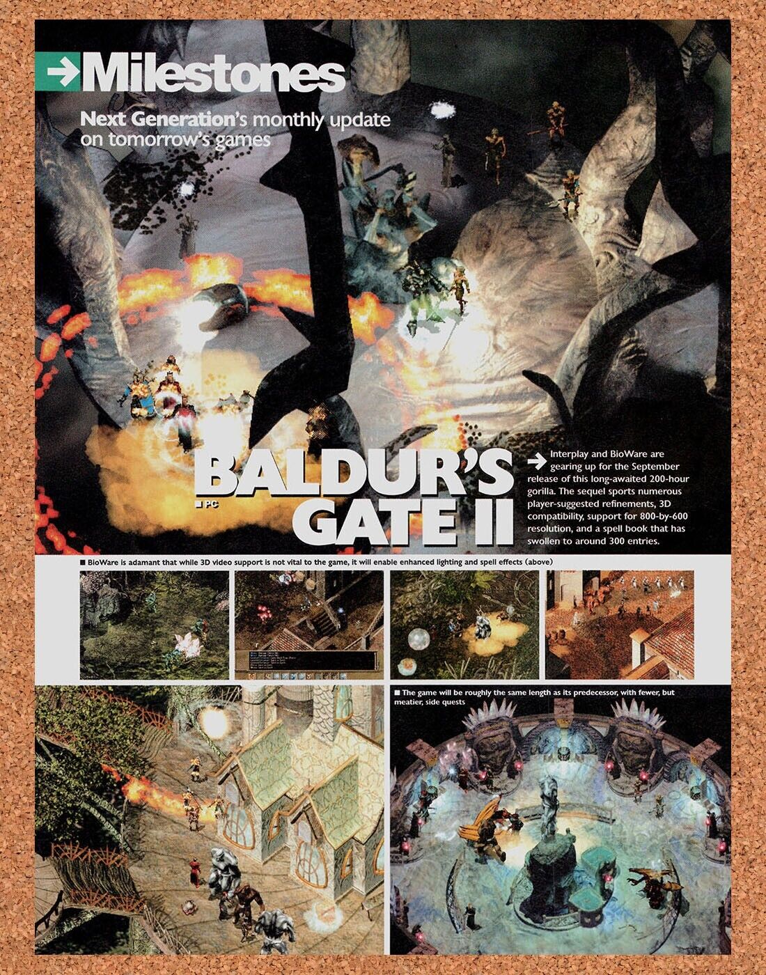 2002 Baldur's Gate II PC Original Ad