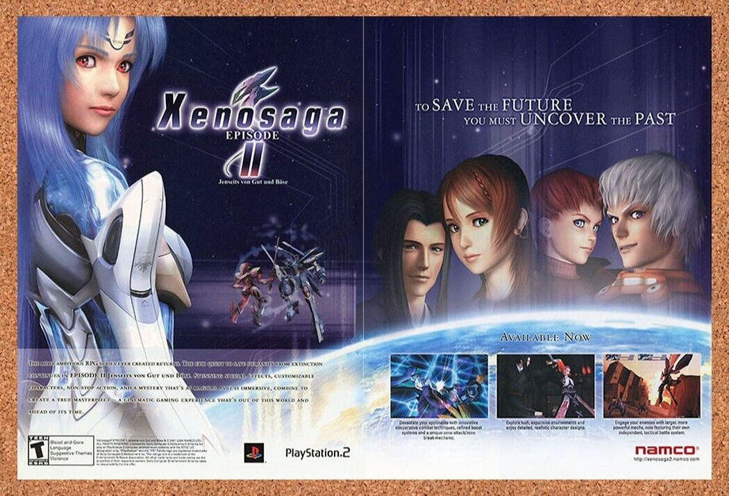 2005 Xenosaga Episode II PS2 Original Ad v1