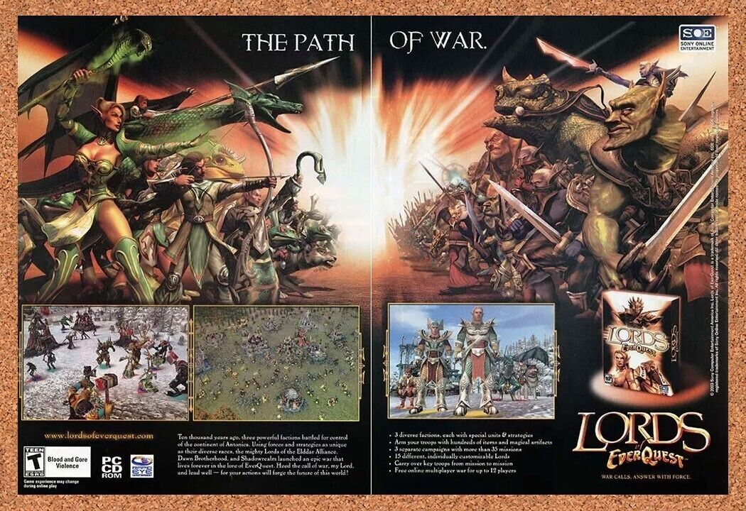 2006 Lords Of EverQuest PC Original Ad
