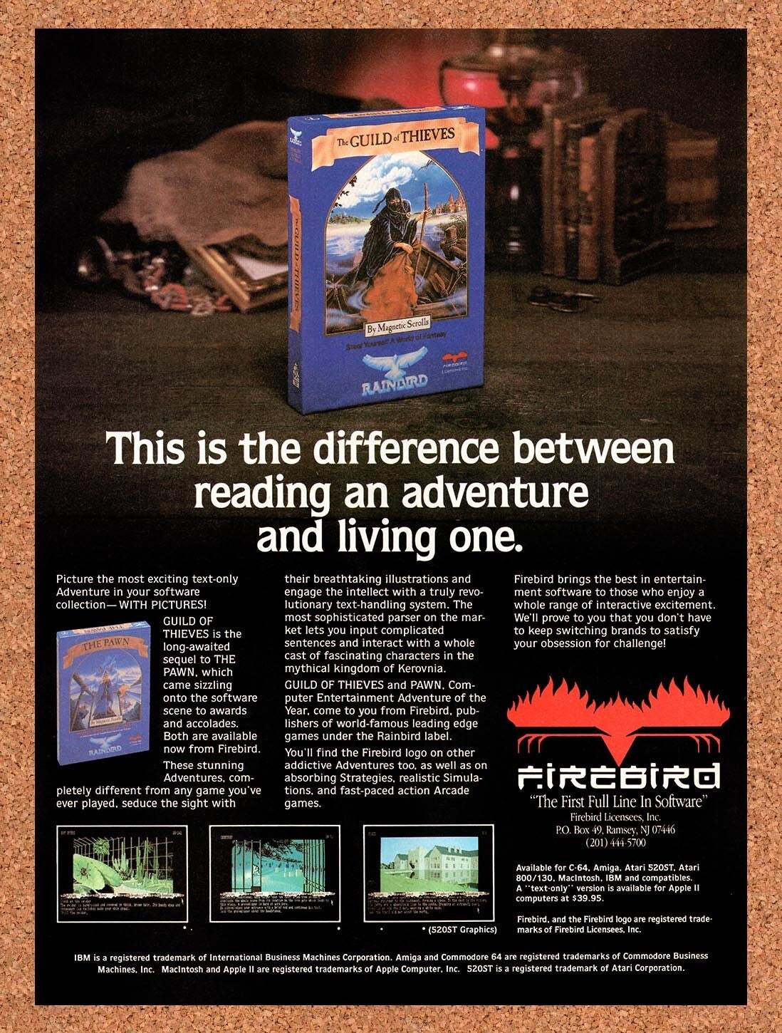 1987 Guild Of Thieves Amiga Original Ad v1