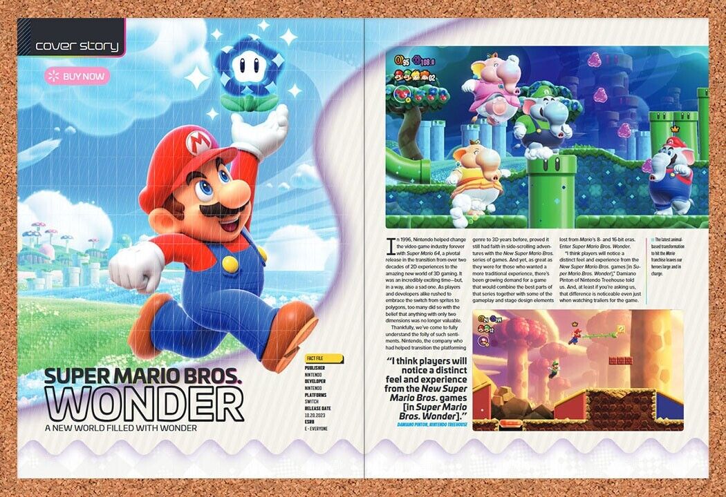 2023 Super Mario Bros Wonder Original Ad