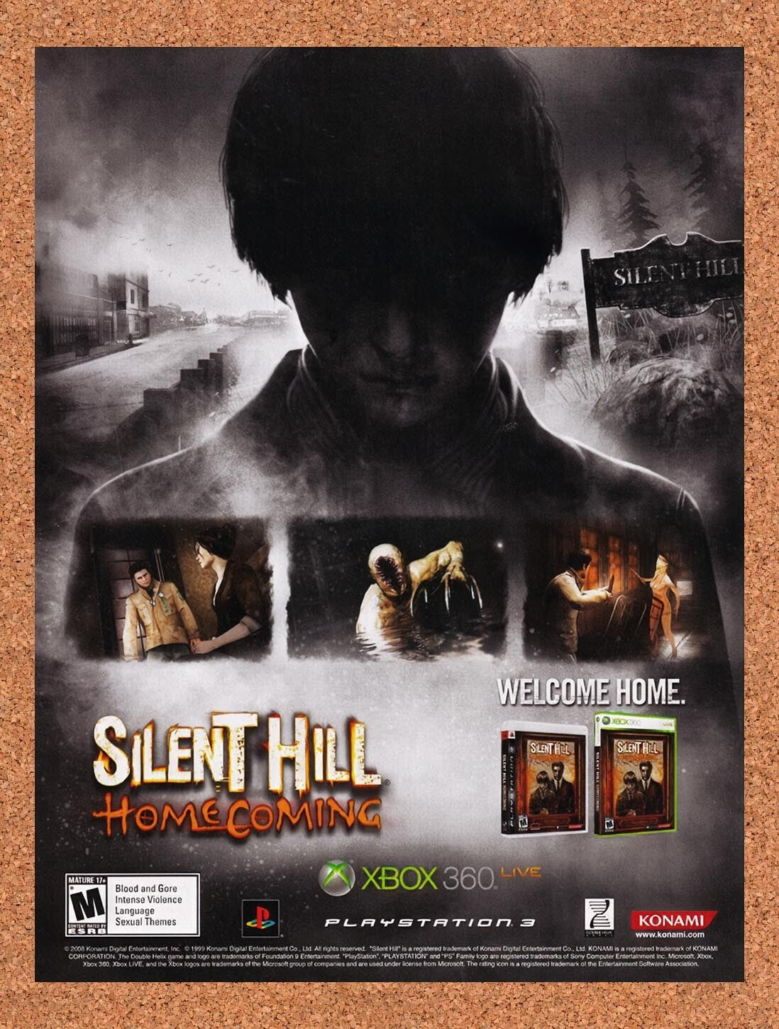 2009 Silent Hill Homecoming Xbox 360 Original Ad v1