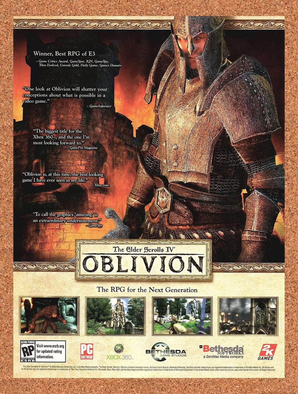 2006 Elder Scrolls IV Oblivion PC Original Ad v1