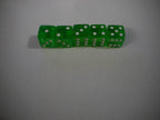 NEW Set of 5 Green Transparent Large Casino Size 19mm Dice Green Great Quality - 