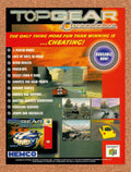 1998 Top Gear Overdrive N64 Original Ad v1