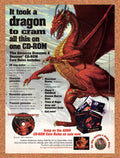 1996 Advanced Dungeons & Dragons CD-ROM Core Rules PC Original Ad v2
