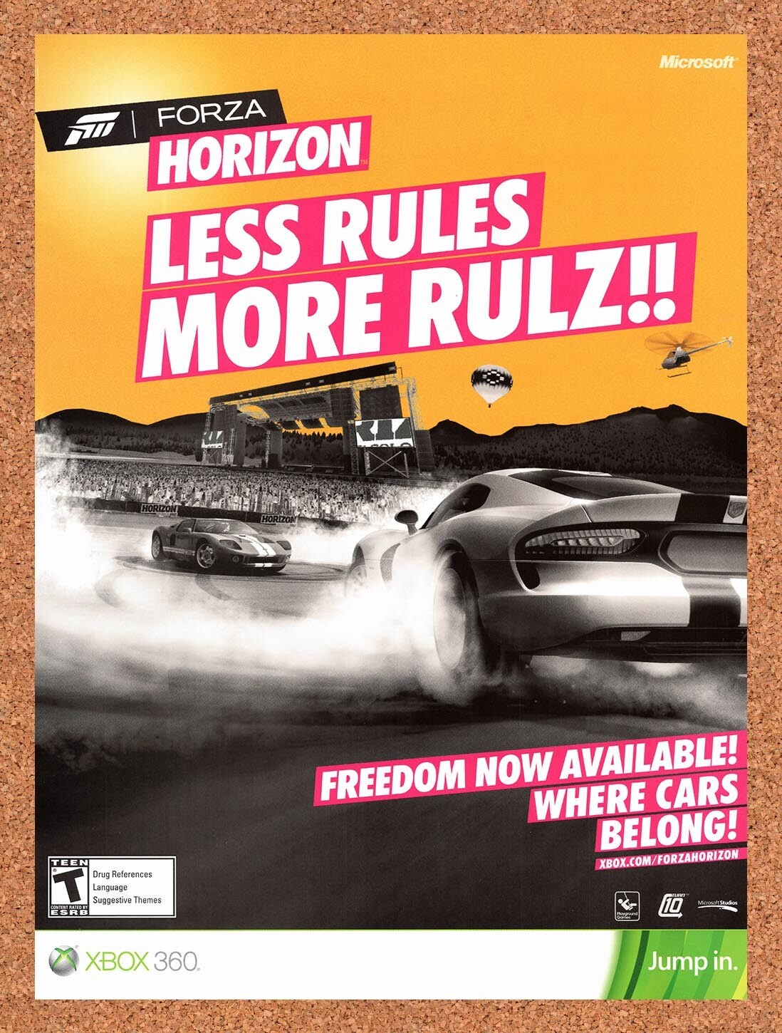 2013 Forza Horizon Xbox 360 Original Ad v1