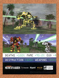 2004 MechWarrior 4 Mercenaries PC Original Ad