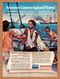 1987 Pirates! Commodore 64 Original Ad v4