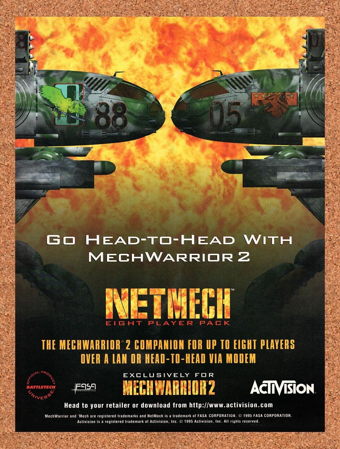 1995 MechWarrior 2 PC Original Ad