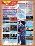 1993 Mazin Saga Mutant Fighter Genesis Original Ad