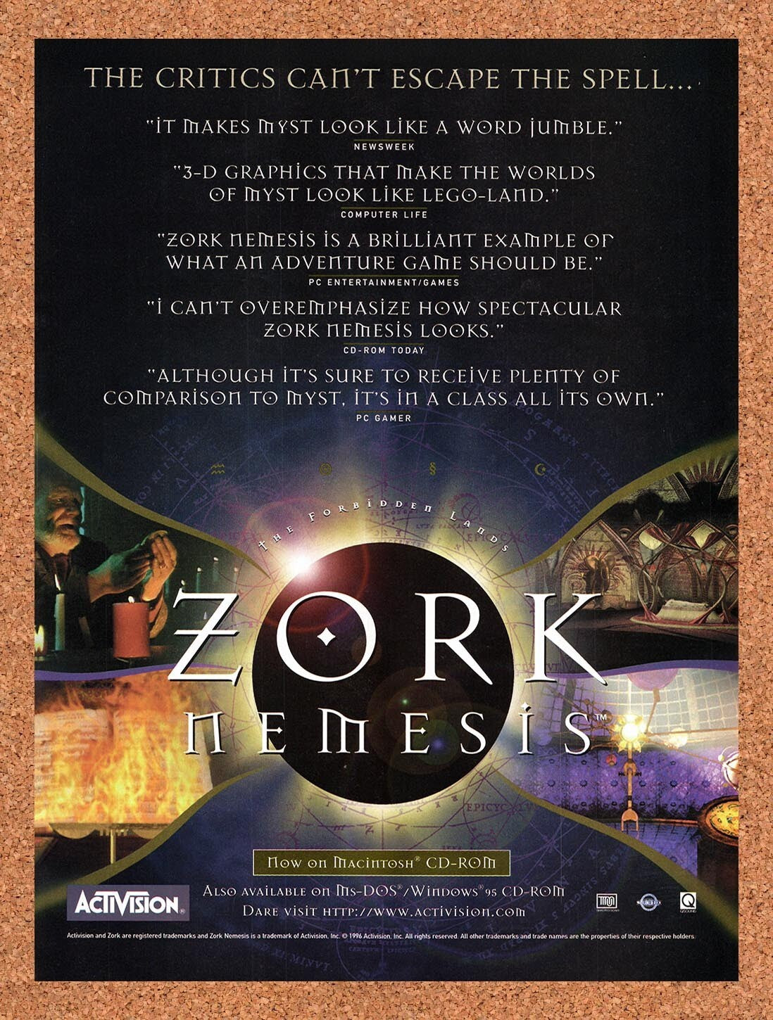 1996 Zork Nemesis PC Original Ad v1