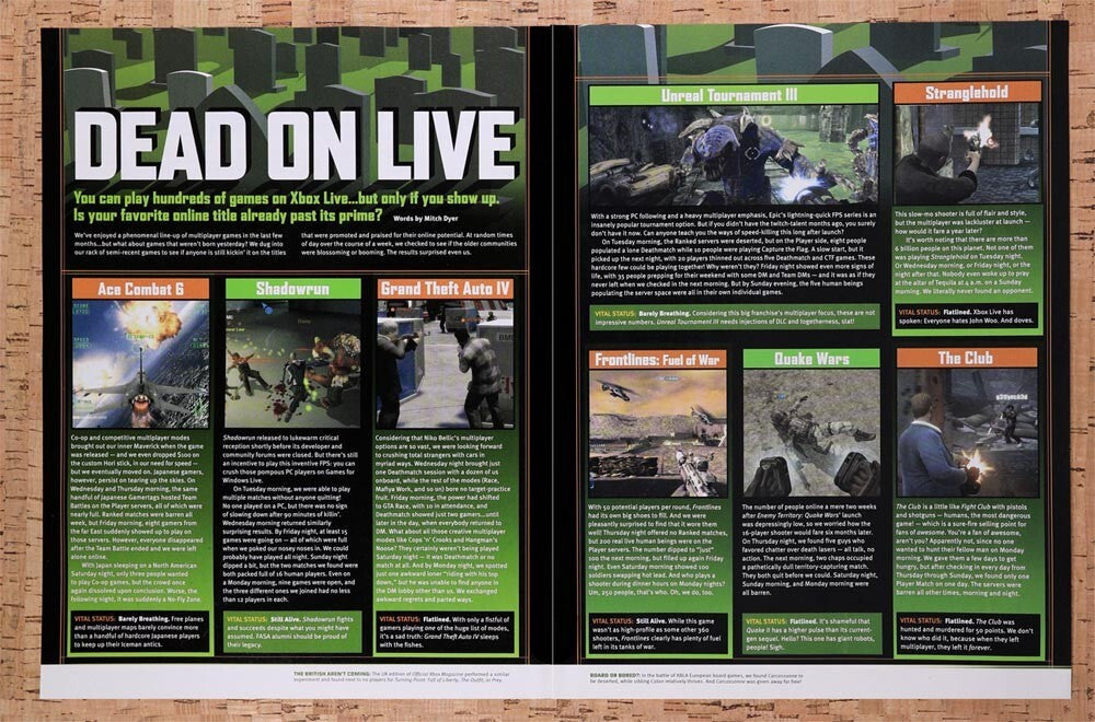 2009 Microsoft Xbox Live Dead On Live Original Ad v4