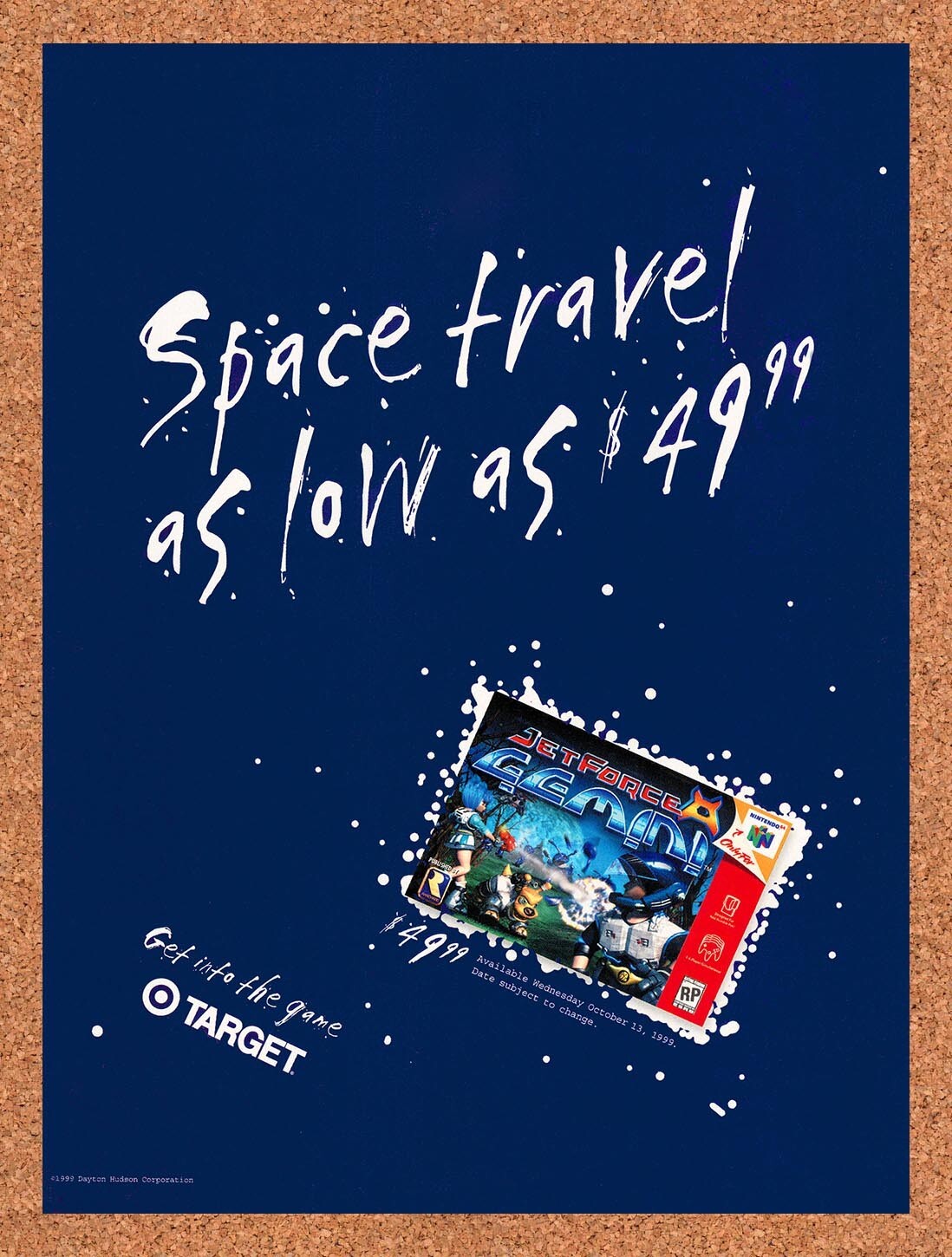 1999 Jet Force Gemini Target Original Ad v2