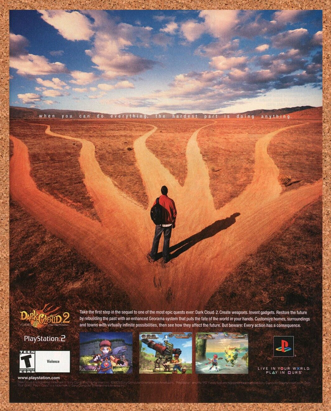 2003 Dark Cloud 2 PS2 Original Ad