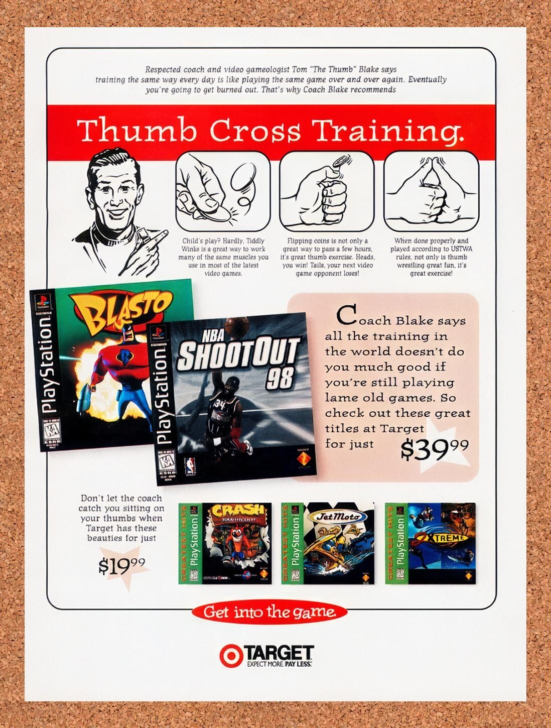 1998 Target PS1 Games Original Ad v1