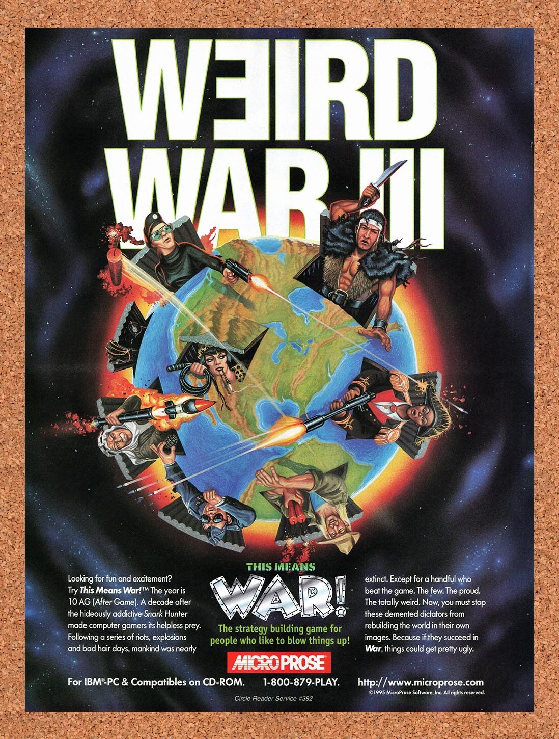 1995 This Means War! PC Original Ad v1