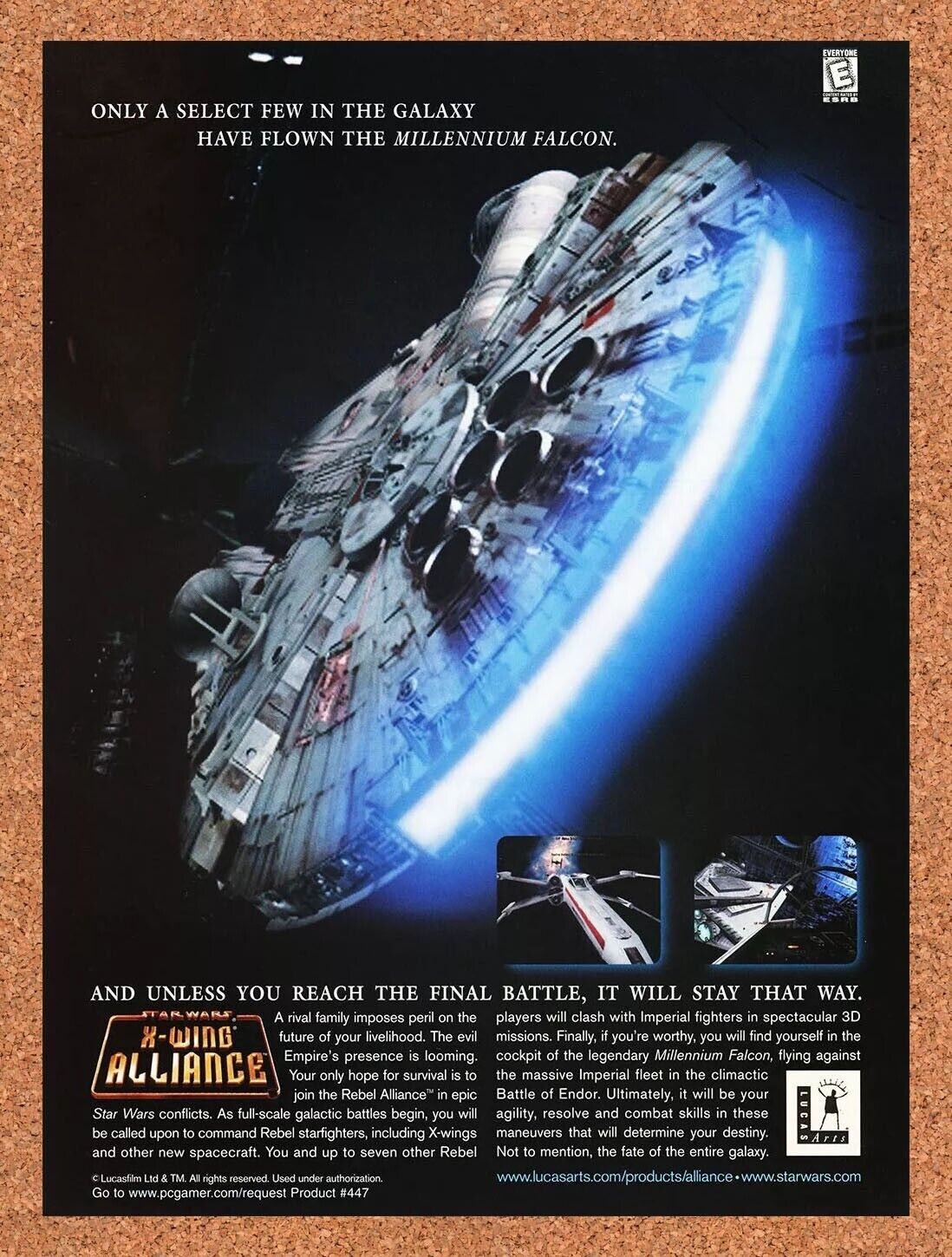 2001 Star Wars X-Wing Alliance PC Original Ad