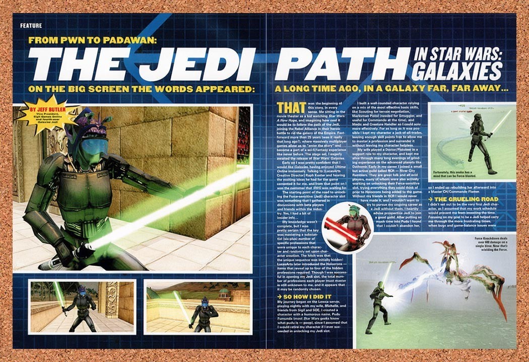 2004 Star Wars Galaxies PC Original Ad vr1