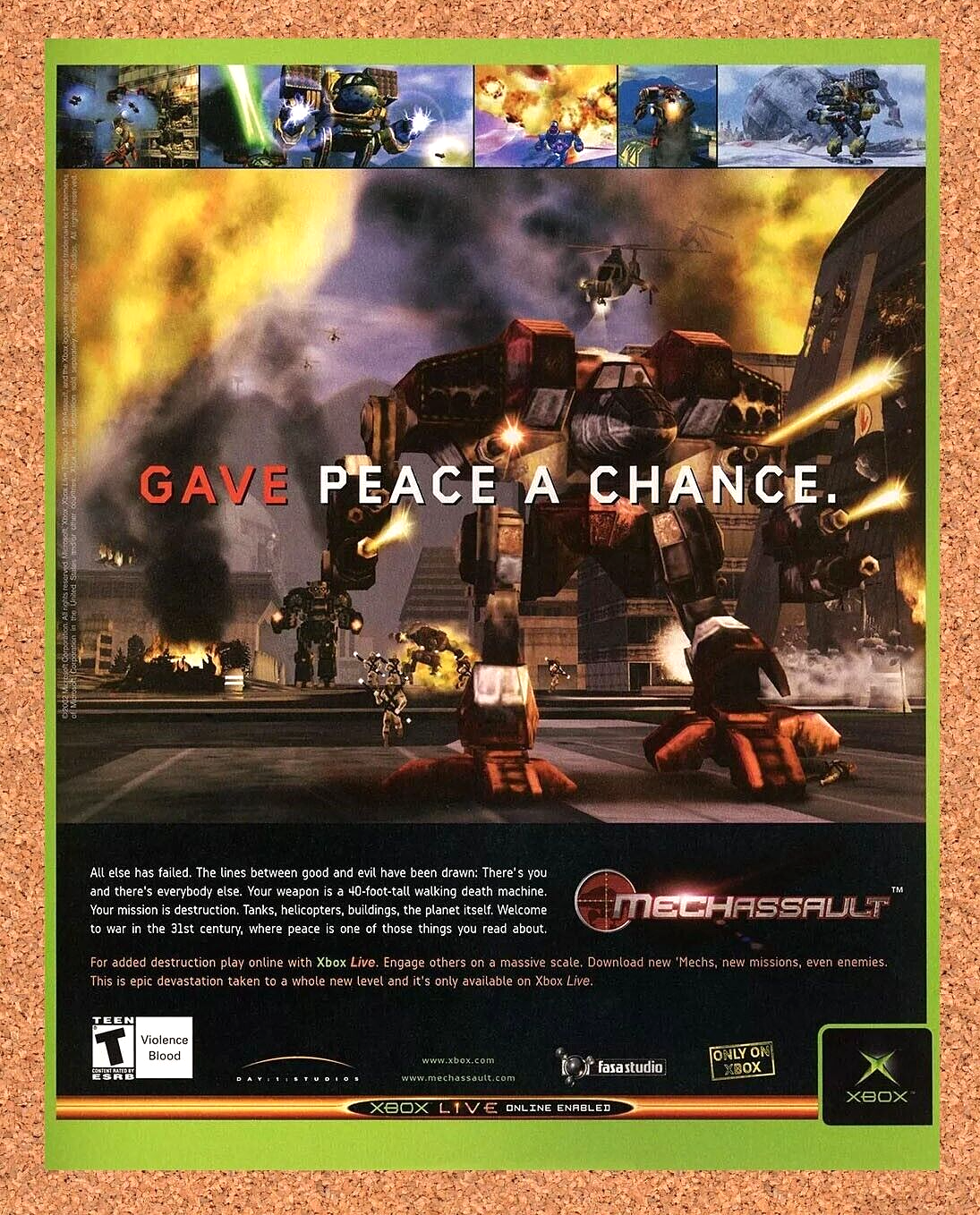 2006 MechAssault Xbox Original Ad