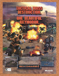 2004 Mech Commander 2 PC Original Tactical Mass Destruction Ad