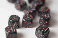 Space Speckled 12mm Dice pipped - 