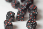 Space Speckled 12mm Dice pipped - 