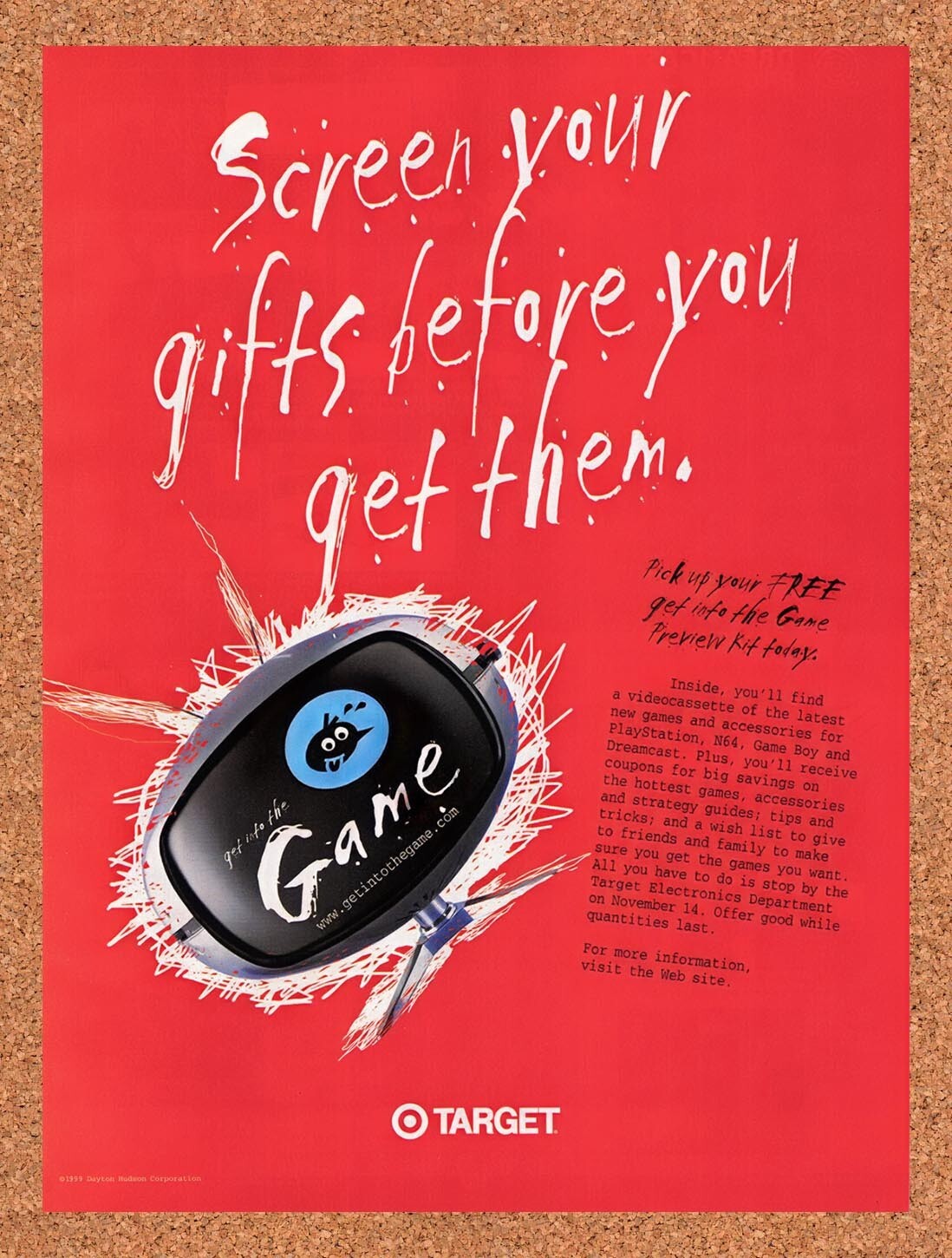 1999 Target Get Into The Game Promotion Original Ad v7