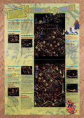 1995 Earthworm Jim Genesis Bonus Stage Map Original Ad v19