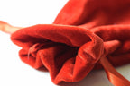 Red Large Soft Velvet 4" x 6" Gift Bag Cards RPG Game Dice Bag Counter Pouch