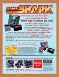 1996 GameShark Saturn Game Enhancer Original Ad v11
