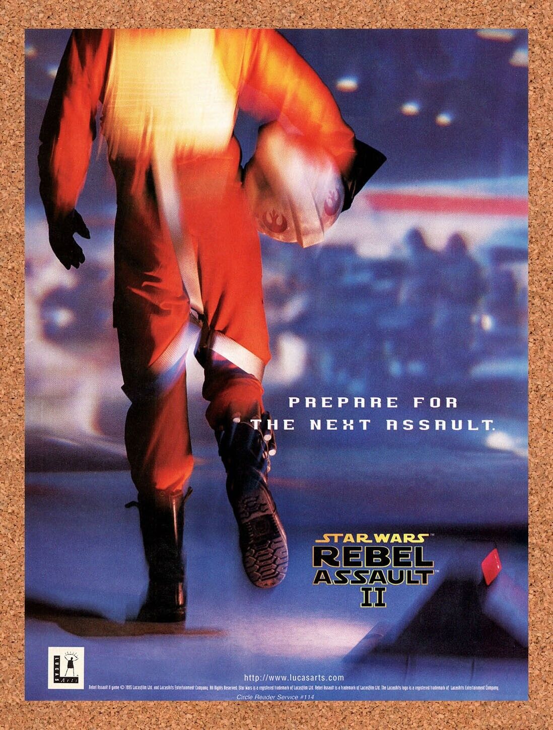 1995 Star Wars Rebel Assault II PC Original Ad