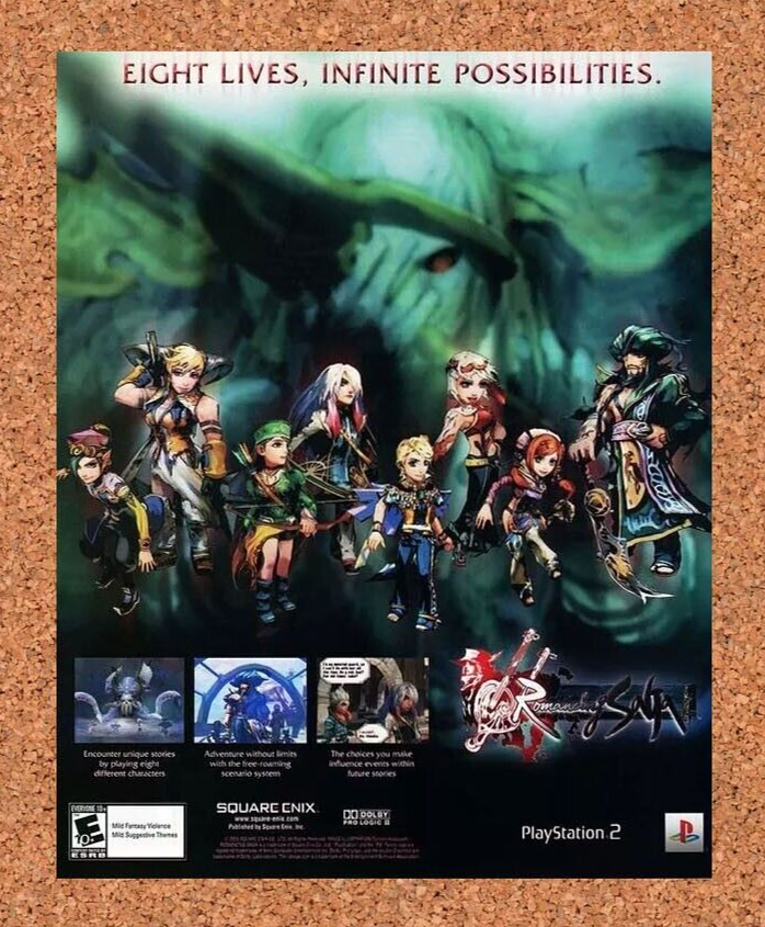2006 Romancing Saga PS2 Original Ad