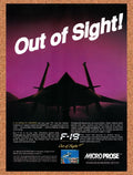 1988 F-19 Stealth Fighter IBM Original Ad v2