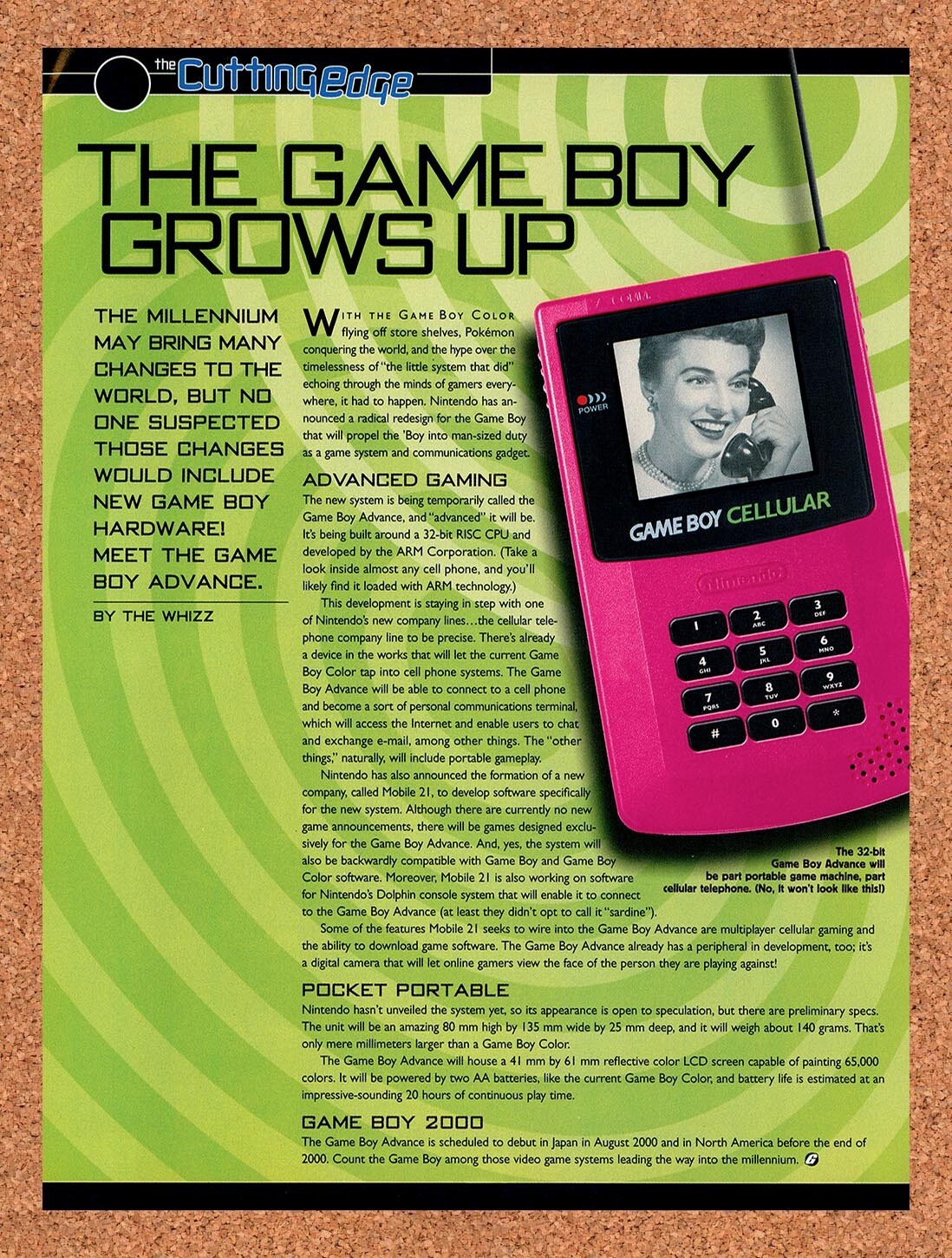 1999 Nintendo GBA Cellular Original Ad v3