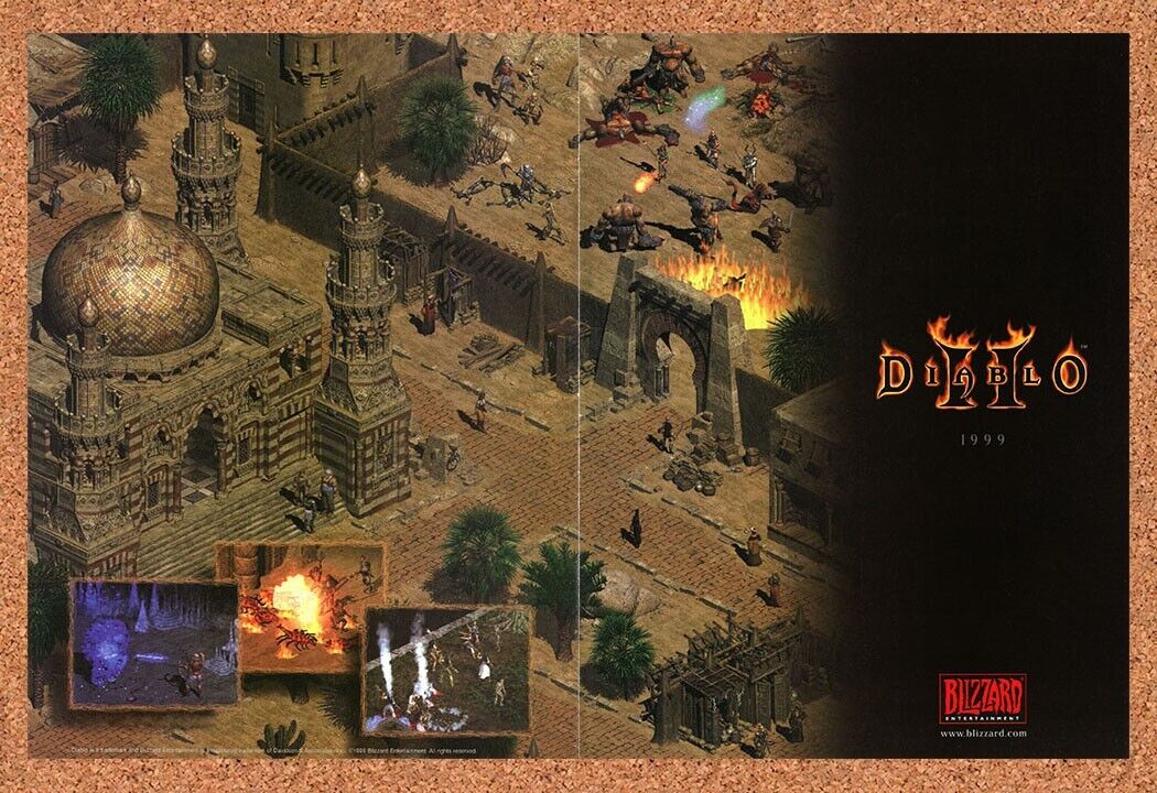 1999 Diablo II PC Original Ad