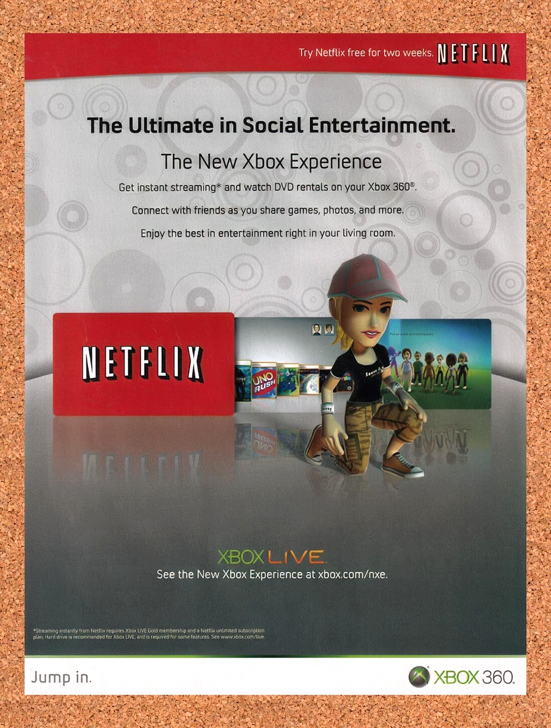2009 Microsoft Xbox Live Netflix Streaming Original Ad v3
