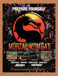 1993 Mortal Kombat SNES Original Ad v19