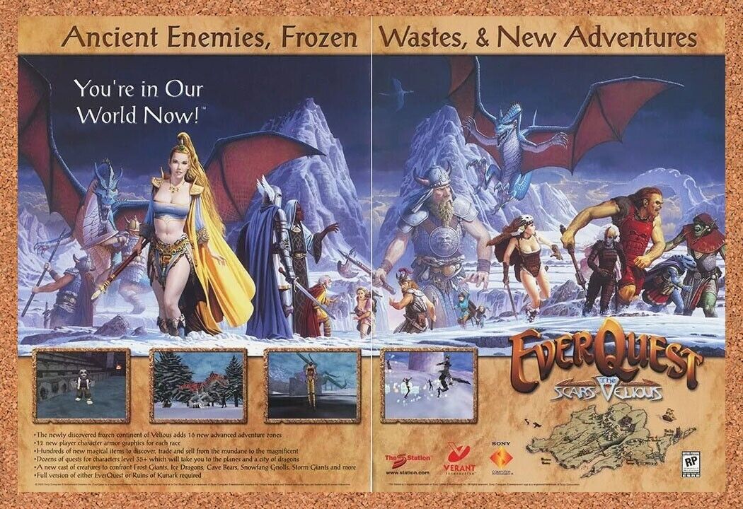 2001 Everquest Scars of Velious Original Firiona Vie Ad