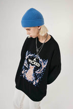 A Wicked Cat Crew - Black / S