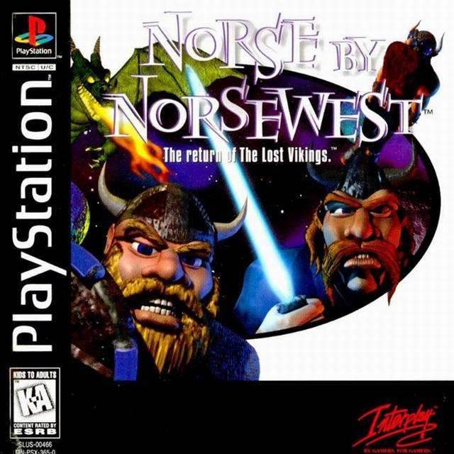 Norse by Norsewest: The Return of The Lost Vikings (Playstation) - Game Manual Only
