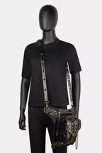 Steampunk Rivet Decor Multipurpose Crossbody Bag