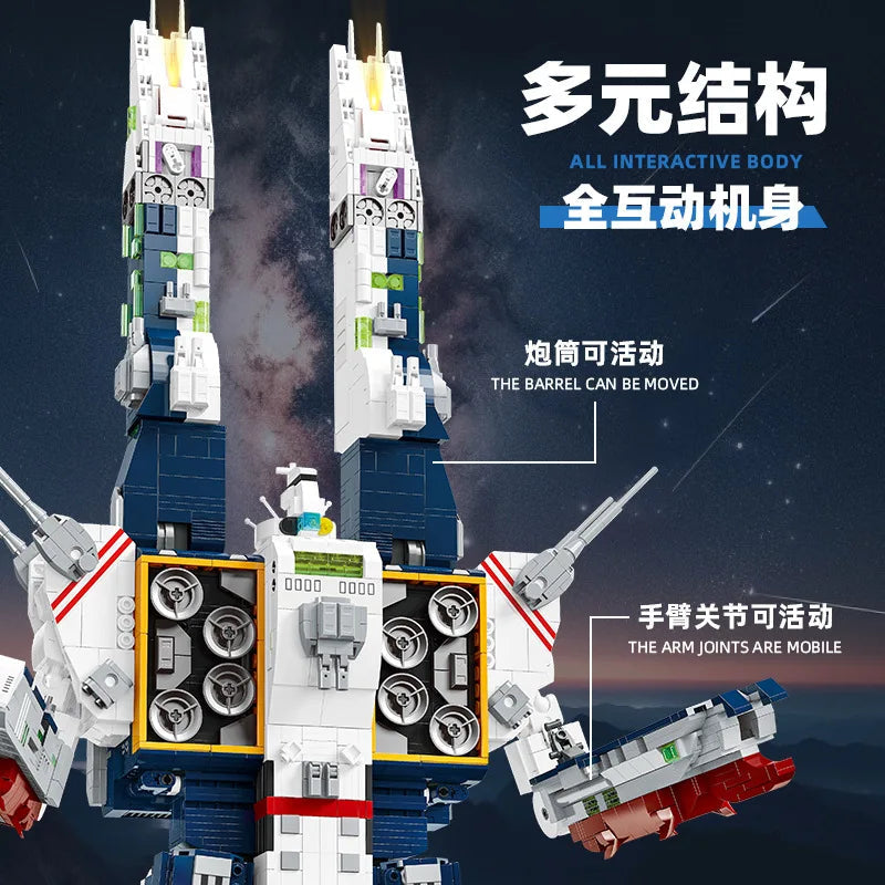 58144 MOC Creativity Spacecraft SDF-1 Macross Building Blocks Bricks Assembling no box